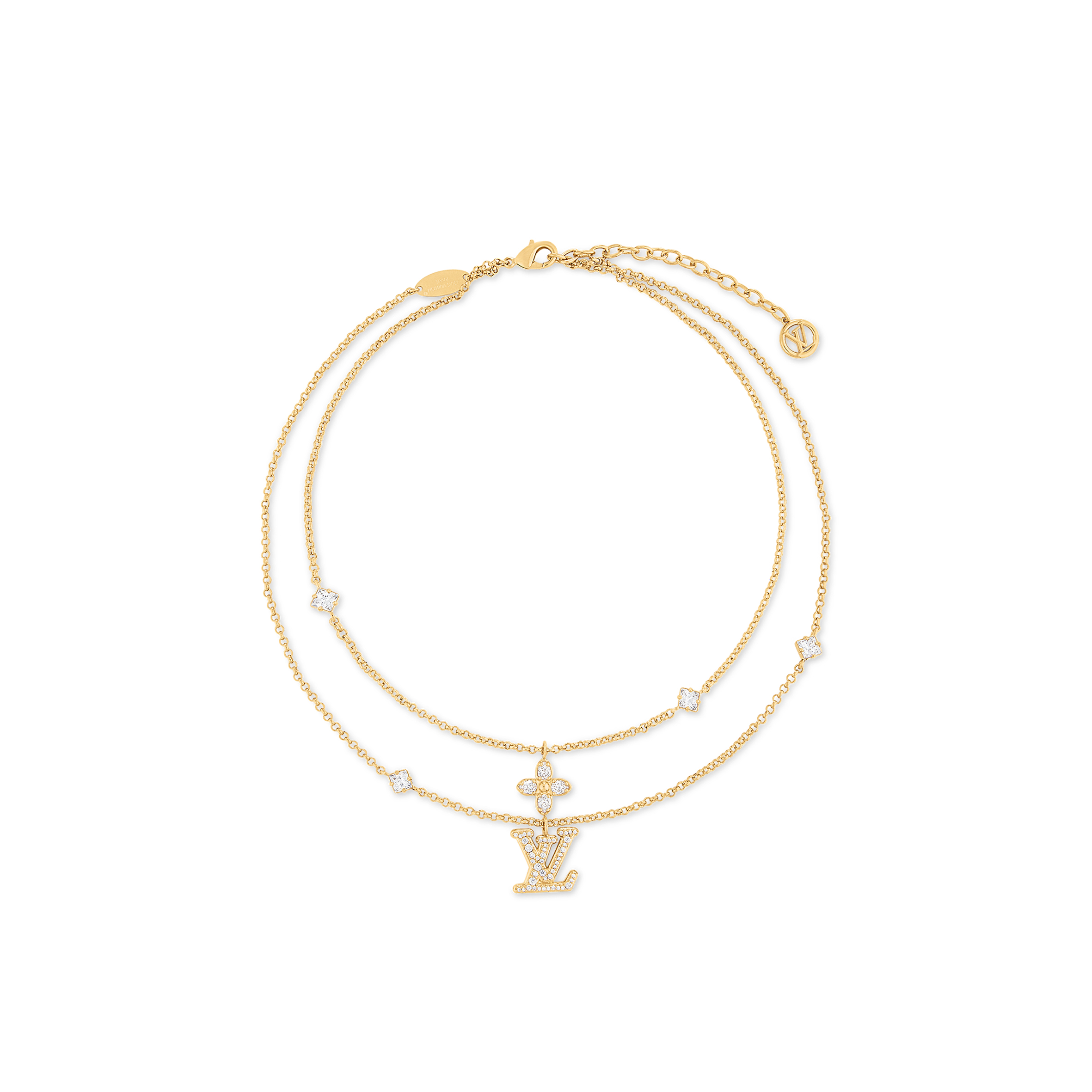 LOUIS VUITTON LADY LV NECKLACE M01845 LOUIS VUITTON LADY LV NECKLACE M01845